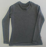 Topy, tričká, tielka - Dámsky merino nátelník sivý - 13095093_