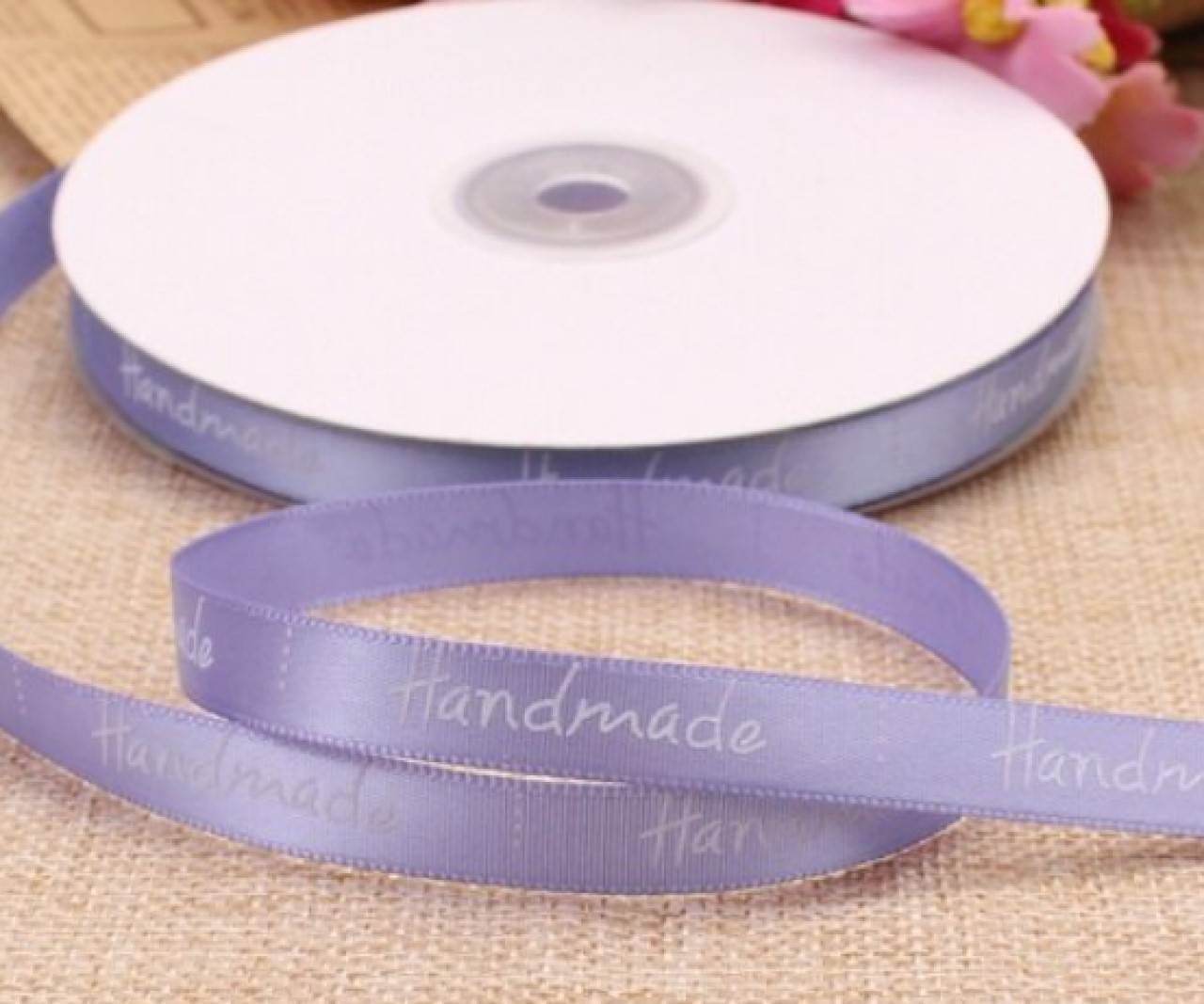 SS102 Stuha handmade 1 cm / cena za meter (Fialová)