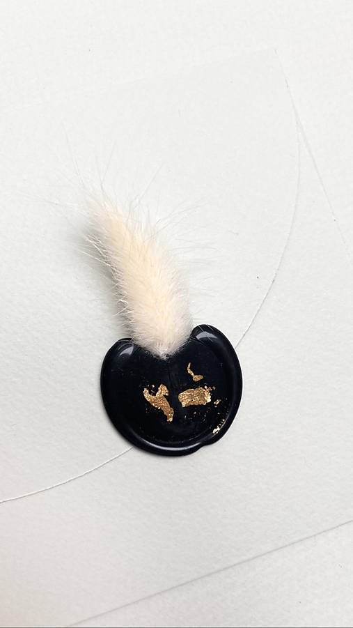 Iný materiál - Pečať čierna - 13100790_