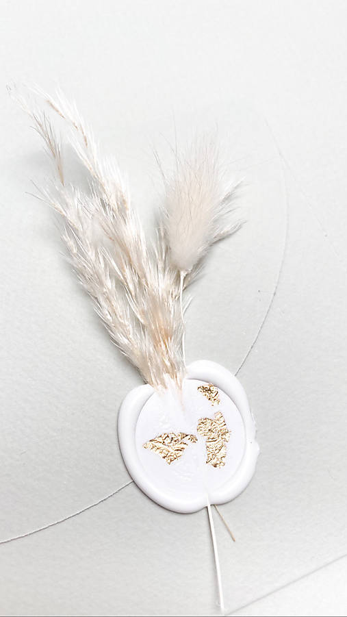 Iný materiál - Pečať biela - 13100812_