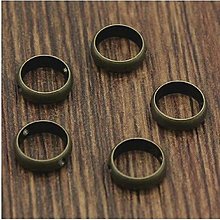 Komponenty - Medzikus krúžok s dierkami, 1 ks (bronz 10 mm) - 13099711_