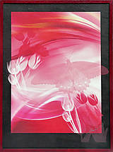 Grafika - Ružové tulipány - 13104553_