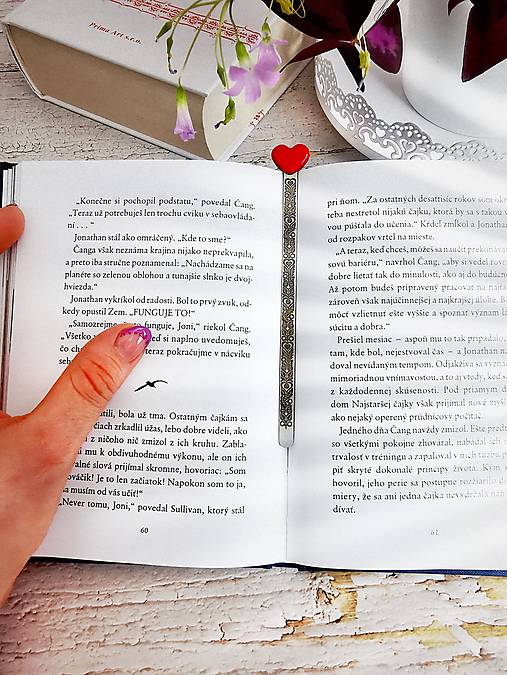 Papiernictvo - Záložka Láska (Červená) - 13104426_
