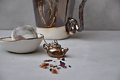 Príbory, varešky, pomôcky - sitko na čaj čajník kovový - 13104154_