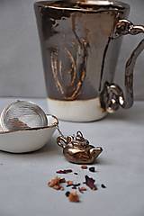 Príbory, varešky, pomôcky - sitko na čaj čajník kovový - 13104156_