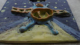 Obrazy - vesmirna lod keramika - 13105104_