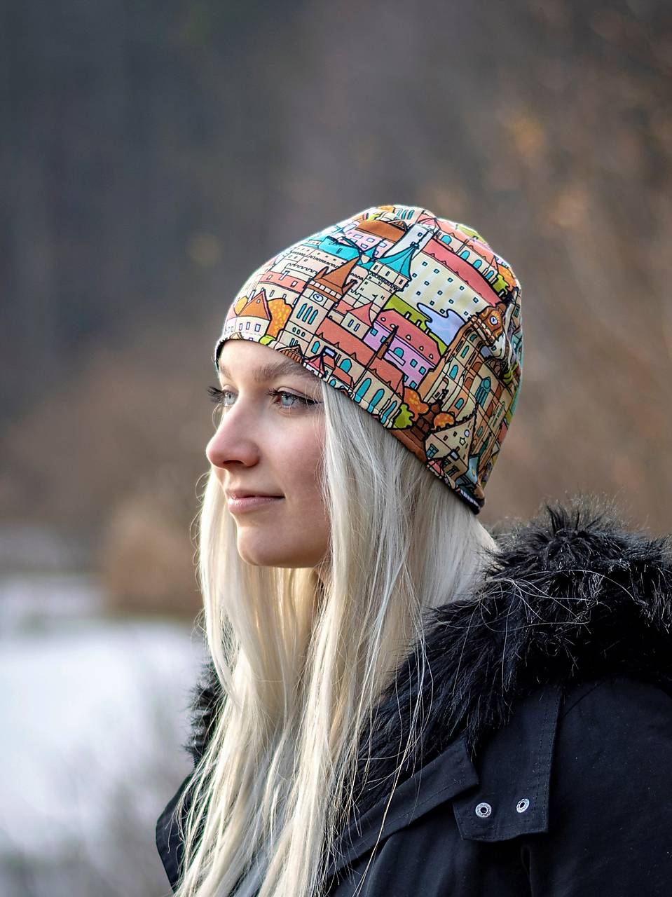 Milujeme Slovensko (farebné) čiapka, nákrčník alebo set