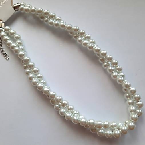 Perličkový náhrdelník (biela mliečna)
