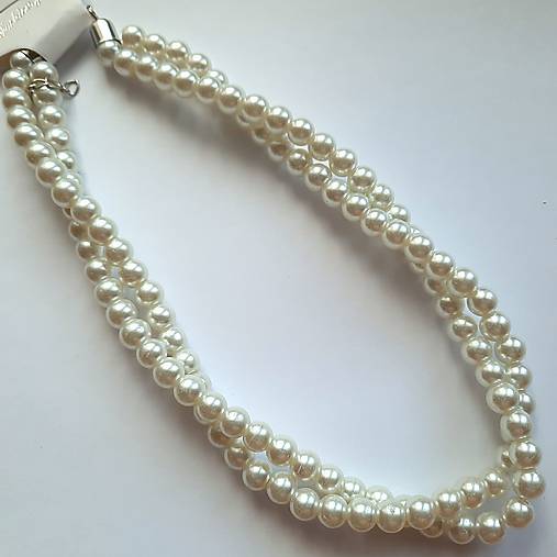 Perličkový náhrdelník (perlová)