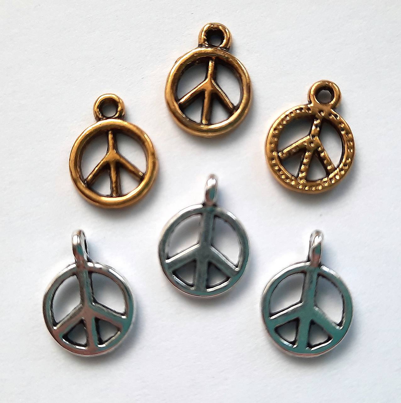 Kovový prívesok-PEACE-1ks