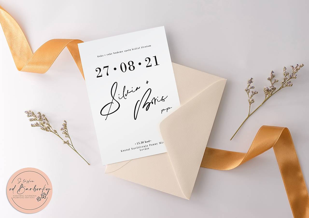 Svadobné oznámenie B#13 (Uvítacia tabuľa (plagát 700x500 mm))