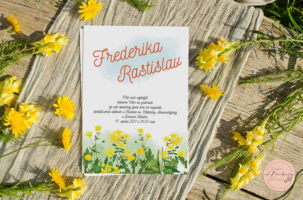 Svadobné oznámenie #B19 (Svadobné oznámenie)