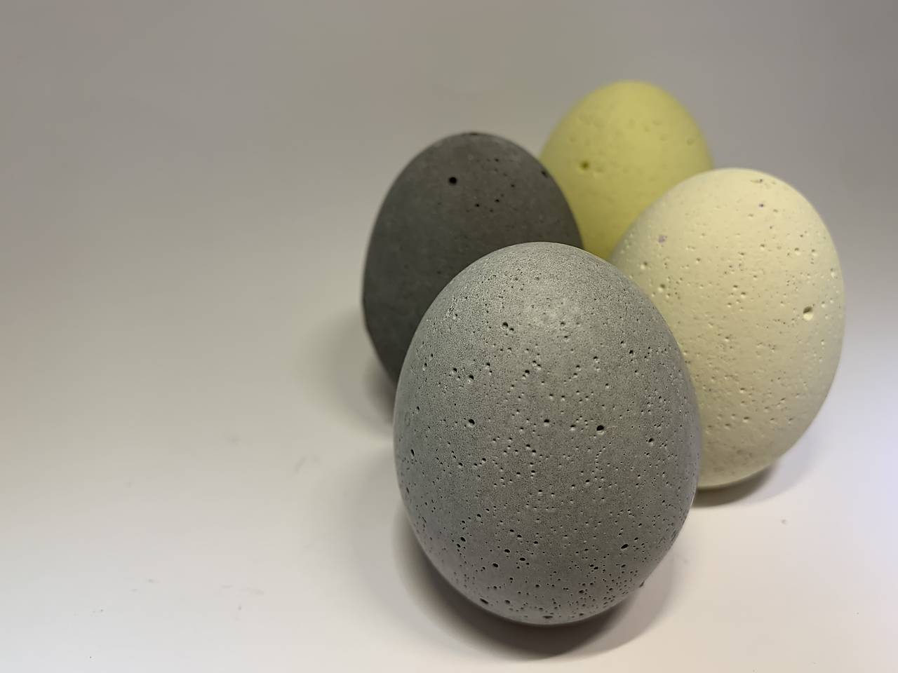 Betónové vajíčka sada 3 ks (citrón)