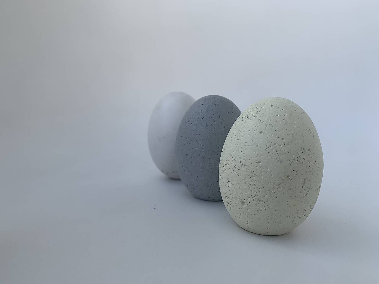 Betónové vajíčka sada 3 ks (citrón)