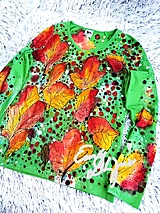Listy - ručne maľované tričko