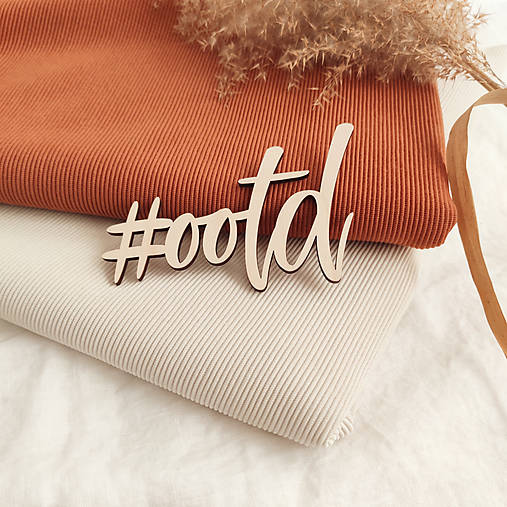 Tabuľky - Drevený nápis - #ootd - 13114273_