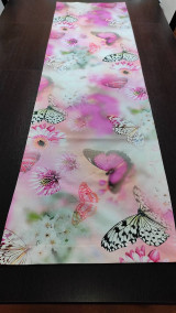 Úžitkový textil - obrus-motýľ -digitálný tisk 3D - 13116254_
