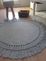 Úžitkový textil - BOHO style háčkovaný koberec - 13114691_
