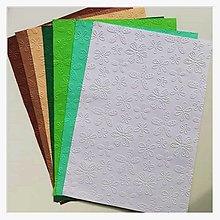 Papier - Embosovaný papier kvety - Me 001 - 13120540_