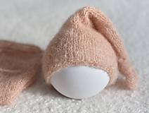 Detské čiapky - Newborn čiapočka s uzlíkom (sleepy hat) - 13118045_