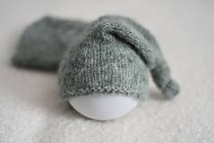 Detské čiapky - Newborn čiapočka s uzlíkom (sleepy hat) - 13118051_