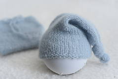 Detské čiapky - Newborn čiapočka s uzlíkom (sleepy hat) - 13118065_