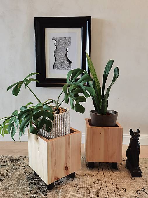 Dvojset Interiérových Stojanov č.4 na rastliny pod názvom "The Cube" z kolekcie Yin&Yang