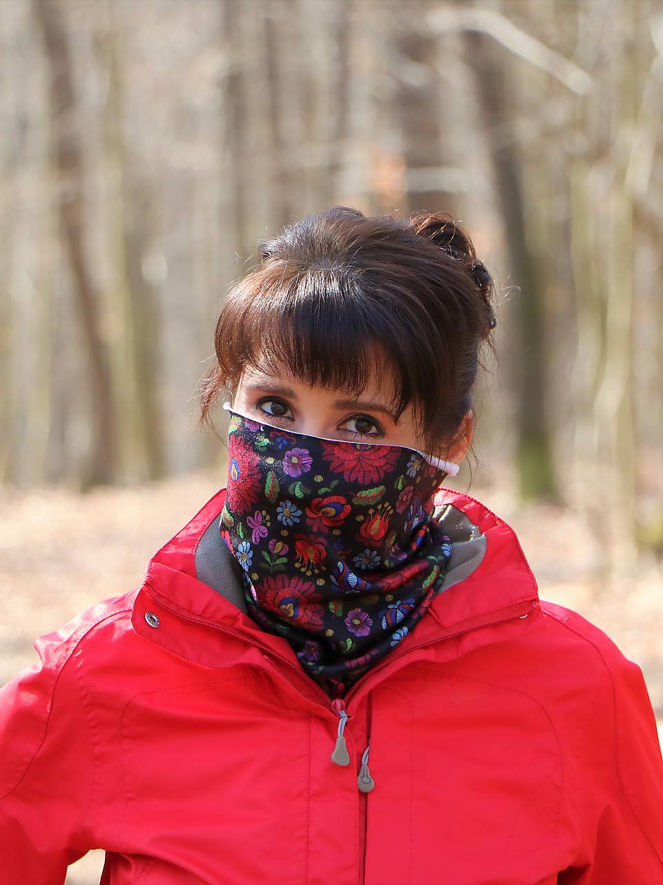 Multifunkčná šatka maďarská výšivka