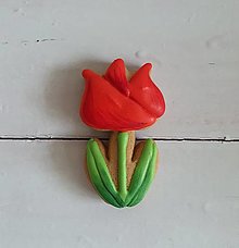 Dekorácie - Perníkový kvet malý (Tulipán) - 13127570_