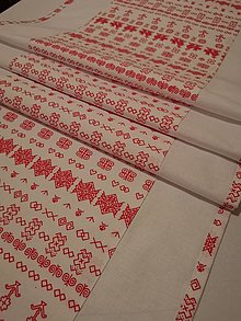 Úžitkový textil - Stredový obrus - Štóla No. 129 - 13124098_