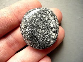 Minerály - Placka - pinolit 33 mm, č.393f - 13125510_