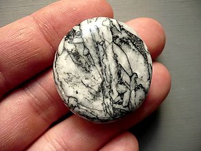 Minerály - Placka - pinolit 34 mm, č.400f - 13125609_