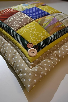 Úžitkový textil - Vankúše - patchwork - 13127194_