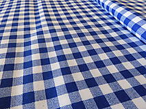 Textil - Modrá kocka na bielej - 13124054_