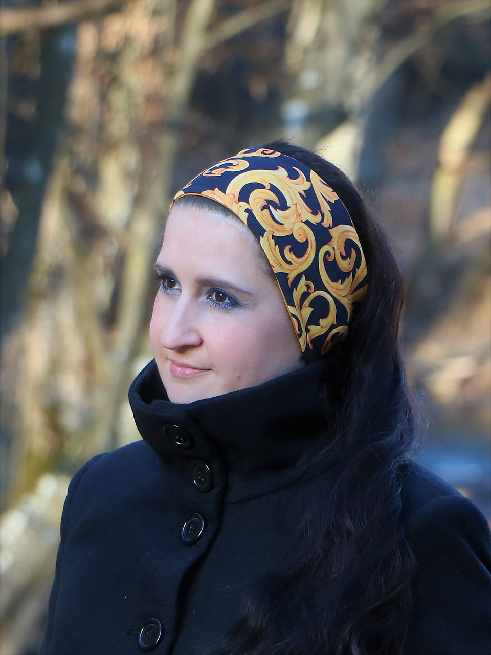 Úpletová čelenka de luxe