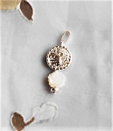 Sady šperkov - Perleť biela II. (prívesok) - 13129250_