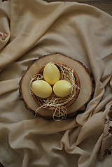 Dekorácie - Veľkonočné vajíčko - sviečka (žlté) - 13130001_