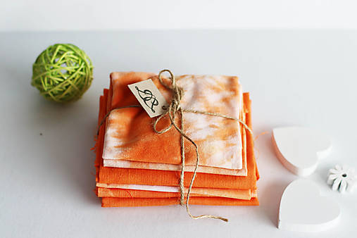 Textil - Textilná sada_oranžová_16b - 13128454_