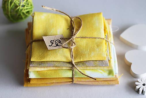 Textil - Textilná sada_žltá_8c - 13128632_