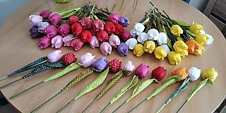 Dekorácie - Jarné tulipány, ktoré nikdy nezvädnú (vhodné ako darček pre pani učiteľky) - 13129564_