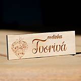 Tabuľky - Menovka - visiace vintage srdiečko - 13129991_