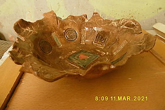 Nádoby - zdobena mysa v keramike - 13132486_