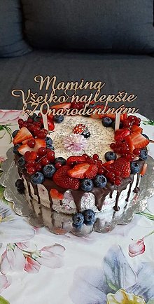 Dekorácie - Zápich na tortu - narodeniny - 13141701_
