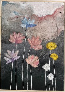 Obrazy - Obraz "Kvety v búrke" - 13139125_