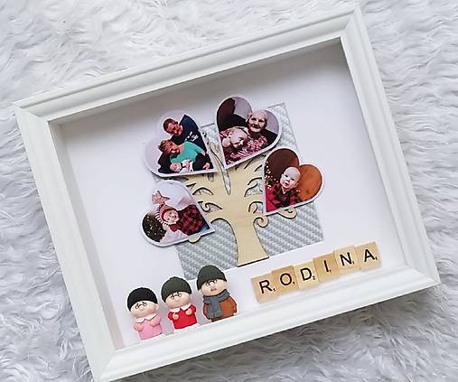 Dekorácie - Personalizovaný rámik BABKA+DEDKO+RODINA - 13146243_