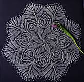 Úžitkový textil - Pletená prikrývka Sara - fialová - 13144693_