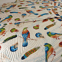 Úžitkový textil - Sada quiltovaných prestieraní - vtáky - 13150240_