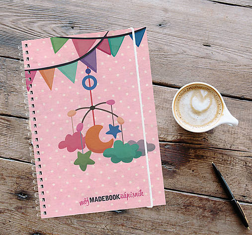 Papiernictvo - MADEBOOK špirálový zápisník A5 - DIEŤA - 13147490_