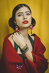 Náramky - Šujtášový farebný náramok Frida - 13150892_