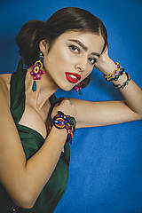 Náramky - Šujtášový farebný náramok Frida - 13150894_